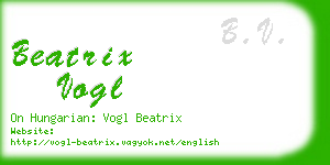 beatrix vogl business card
